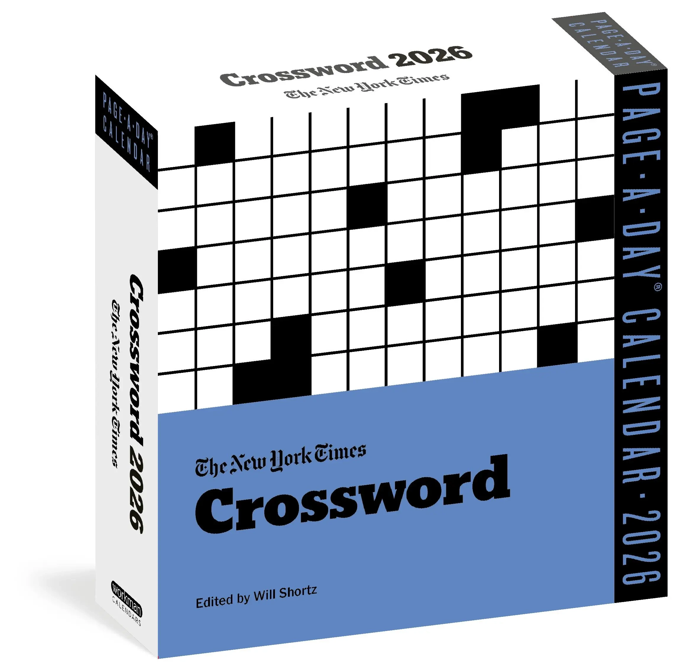 New York Times Crossword Page A Day Calendar 2026 By Will Shortz 