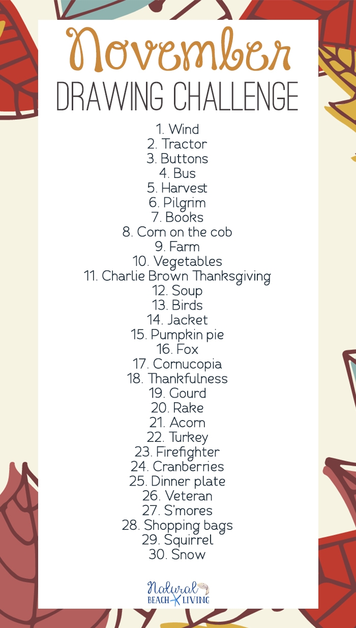 November 30 Day Challenge Calendar Printable