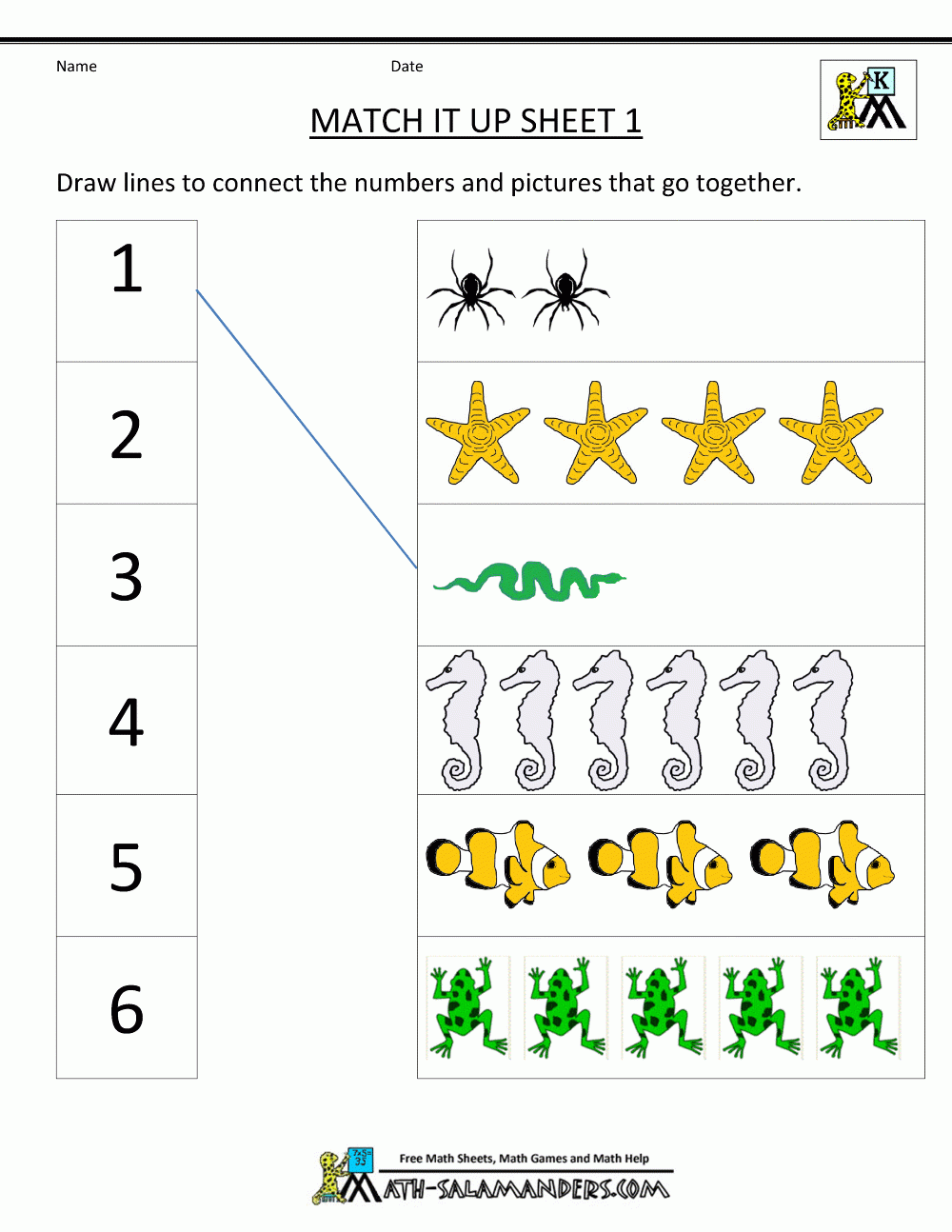 Kindergarten Worksheets Printable Free Math