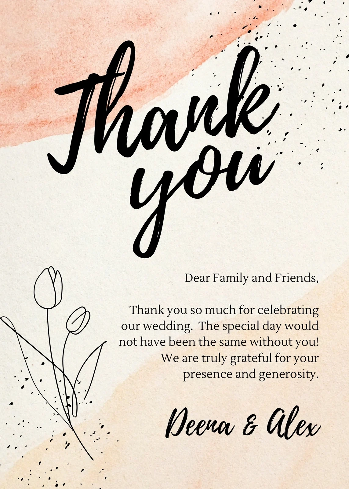 Page 19 Printable Customizable Thank You Card Templates Canva