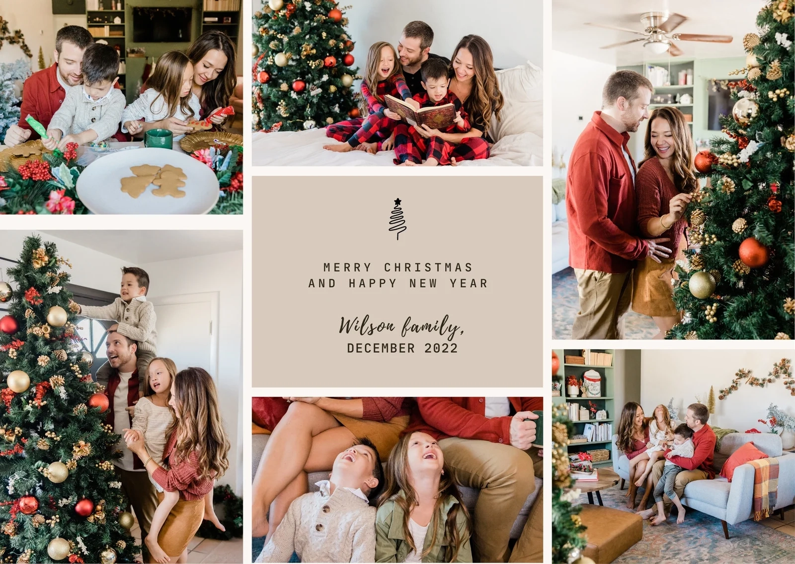 Page 2 Edit And Print Free Photo Christmas Card Templates Canva