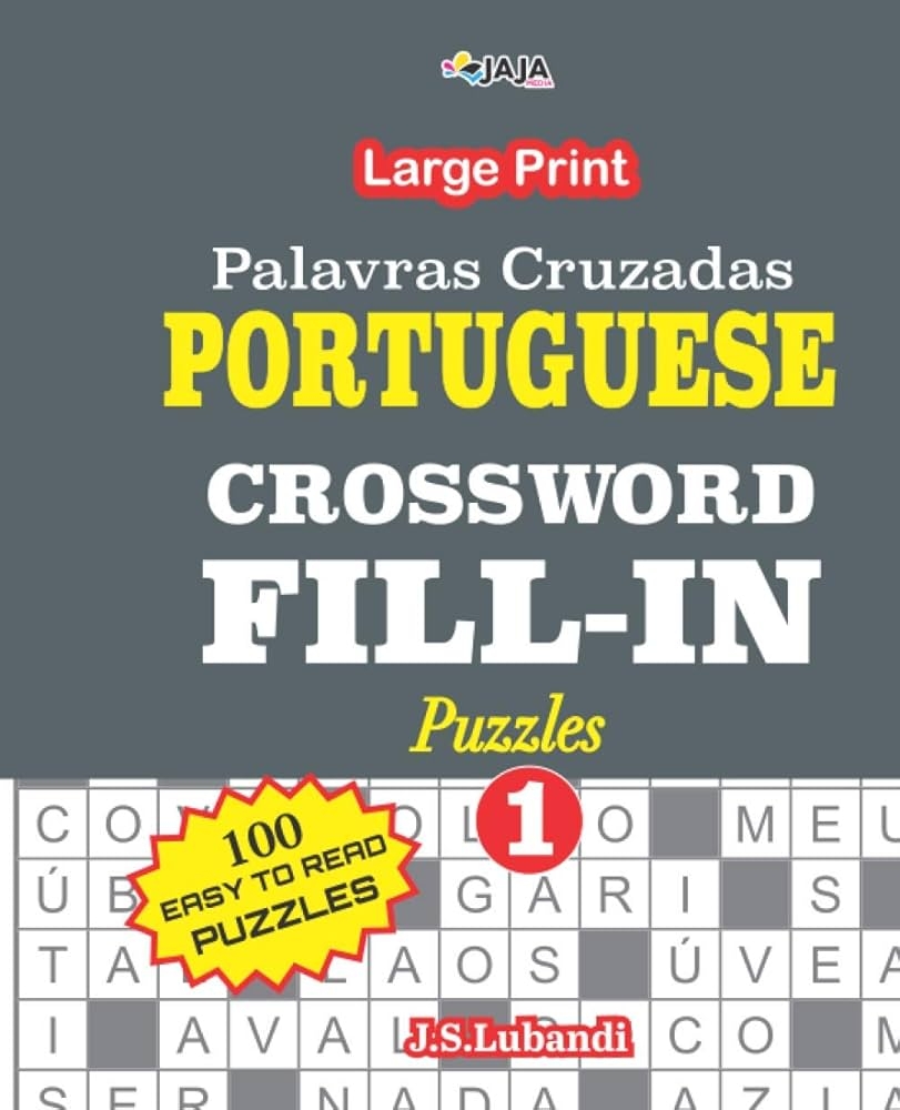 PORTUGUESE CROSSWORD FILL IN Puzzles Vol 1 Palavras Cruzadas 
