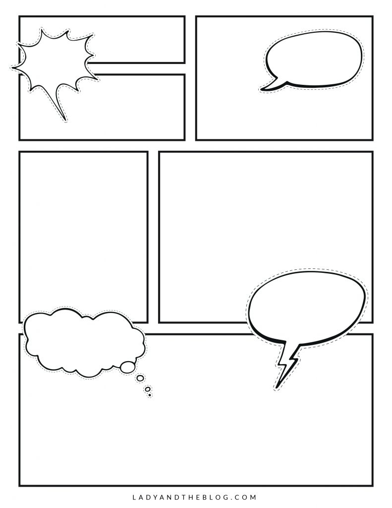 Graphic Novel Template Printable