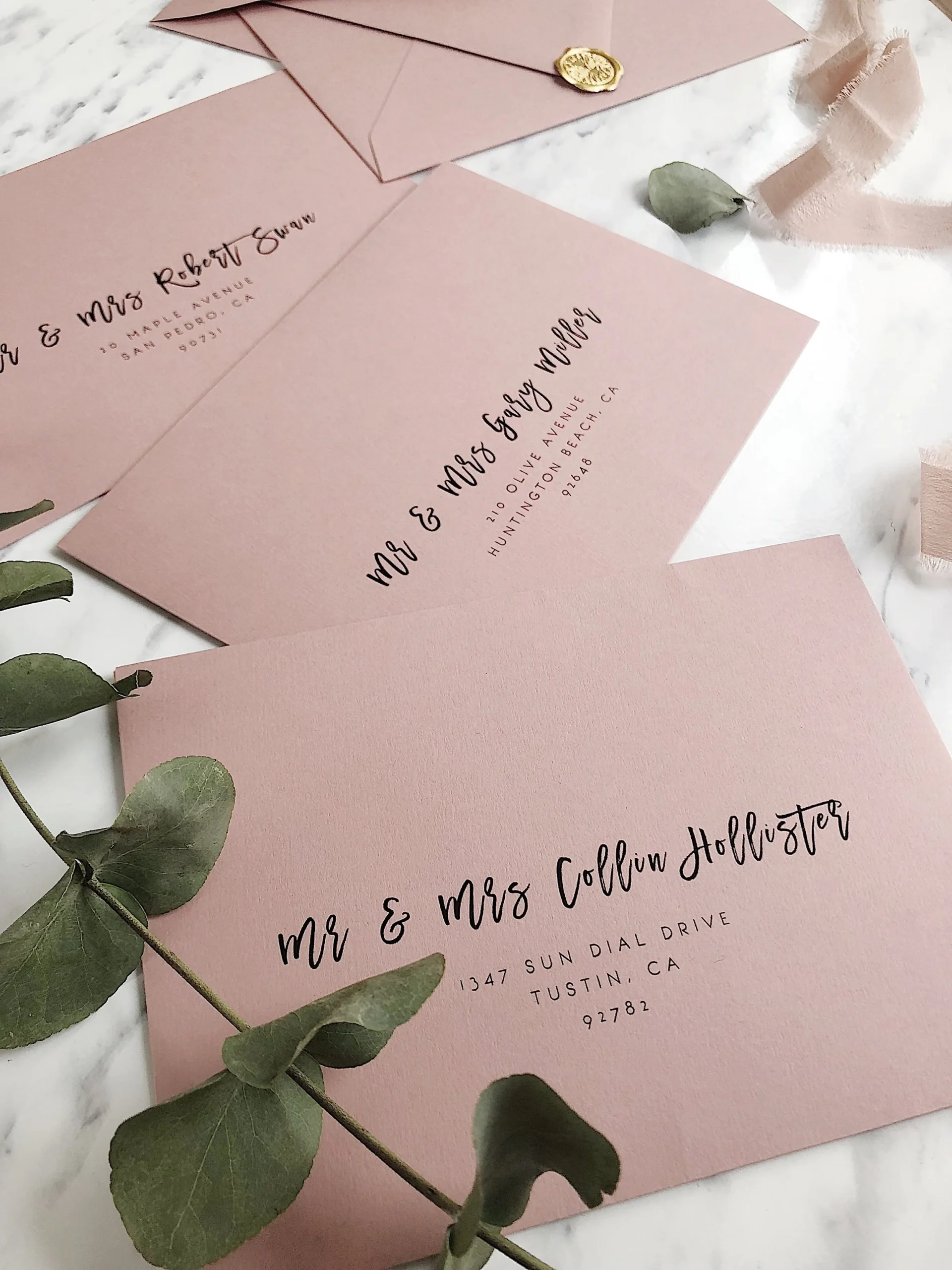 Printable Envelope Addressing Template Blanche Paperie