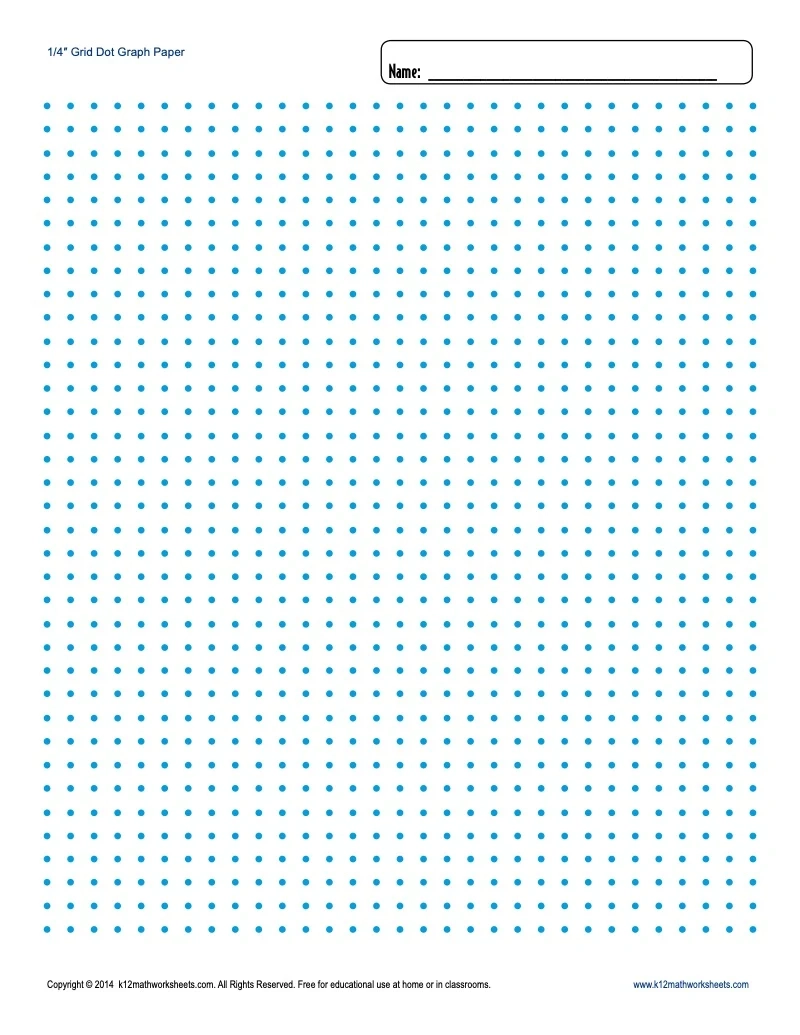 Free Printable 1/4 Inch Graph Paper