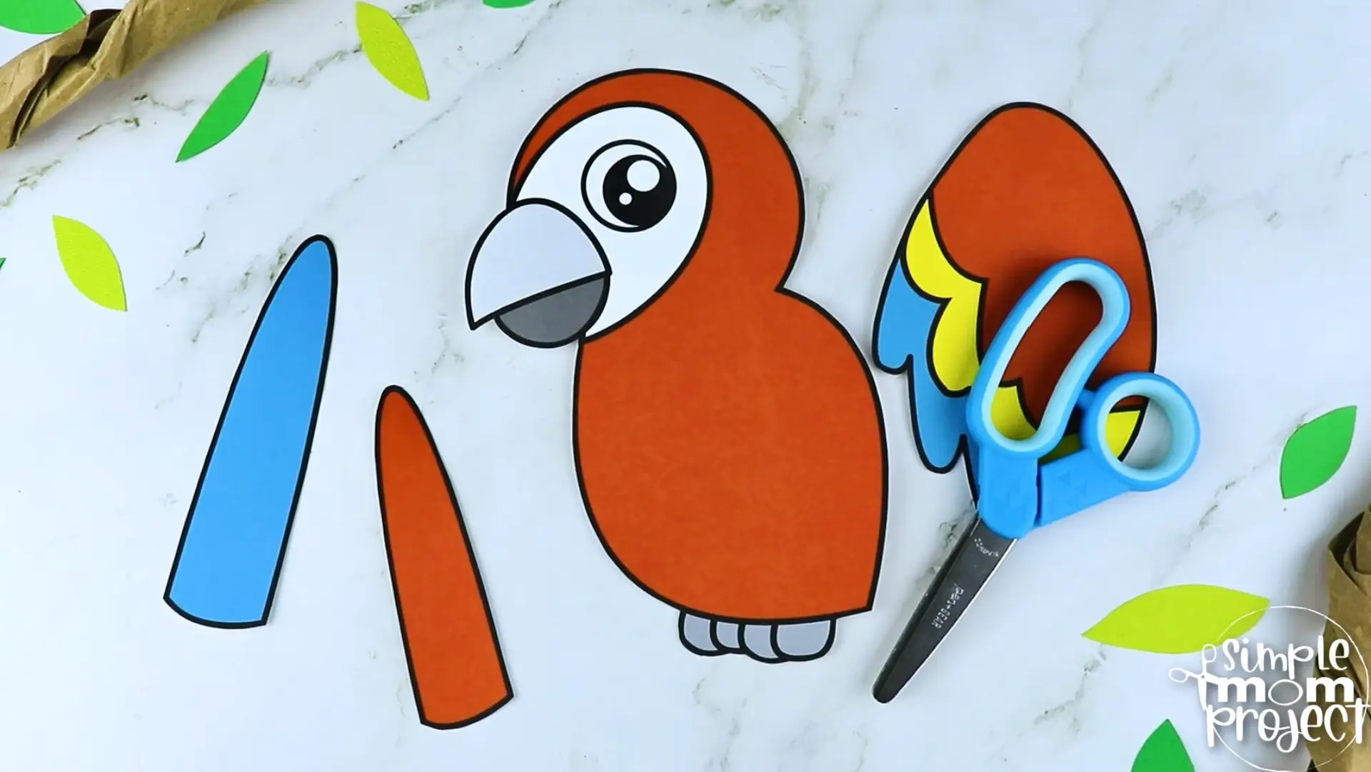 Parrot Template Printable