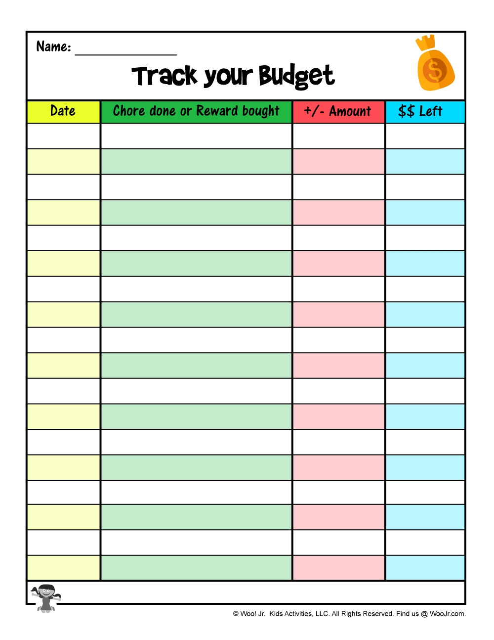 Printable Reward System For Kids Woo Jr Kids Activities 