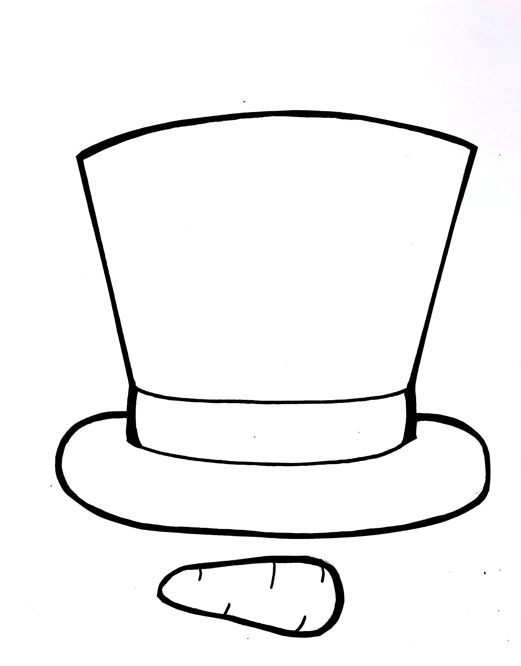Printable Snowman Hats For Crafts Free Printable Paper Hat 