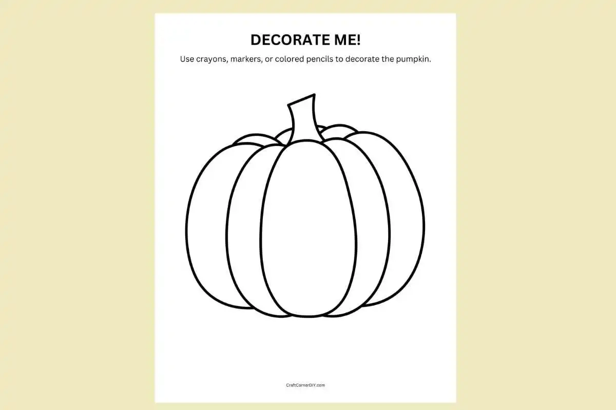 Pumpkin Free Template Printables