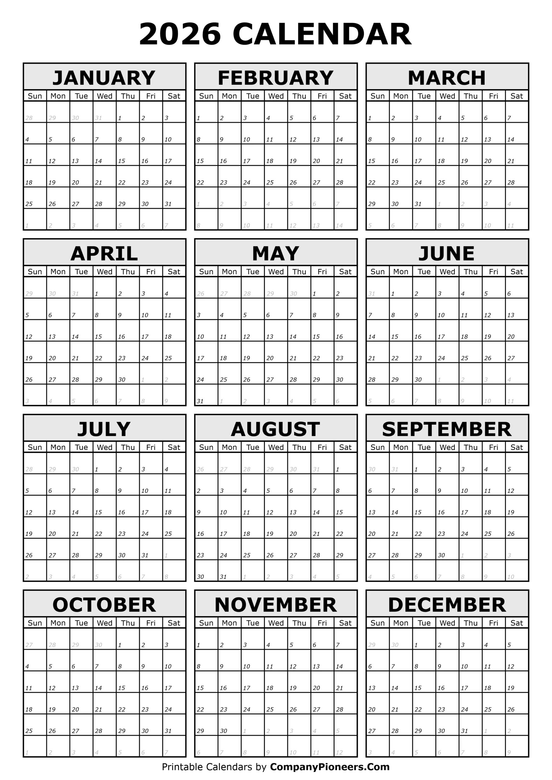 Show Me A 2026 Calendar School Academic Calendar