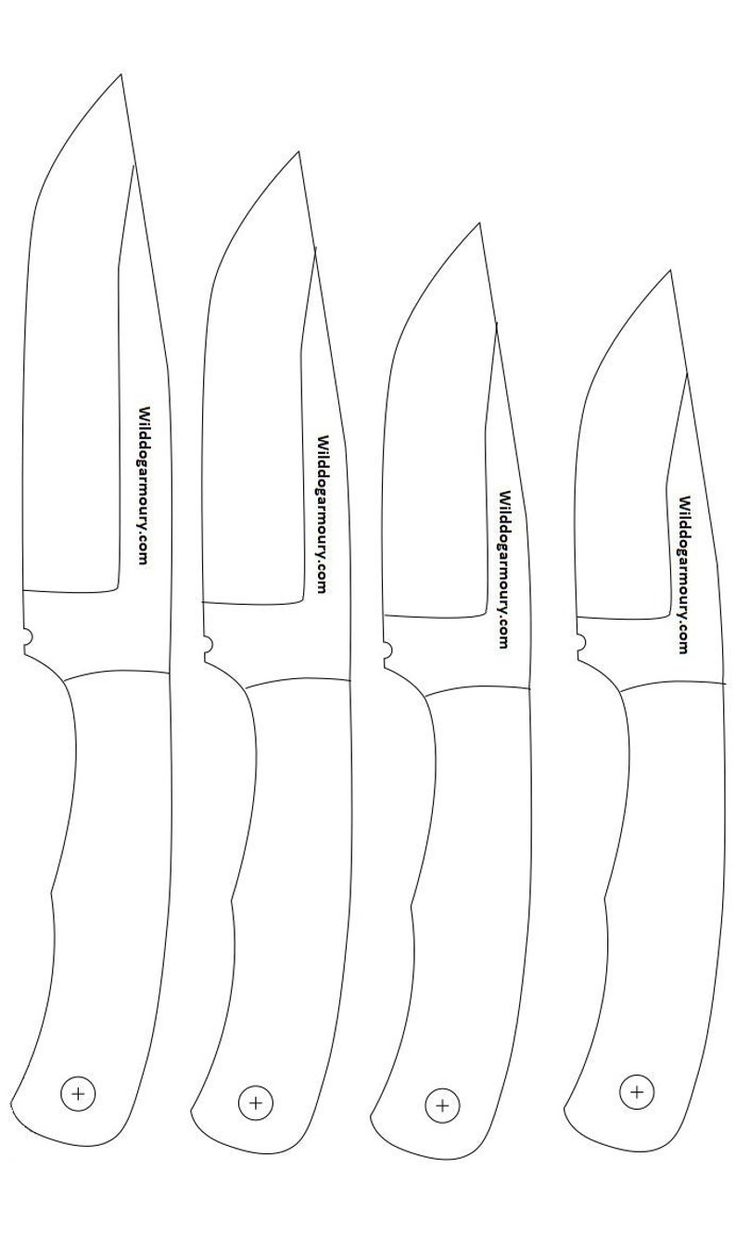 Skinner Knife Template Knifemaking Blueprint PDF amp DXF Digital 