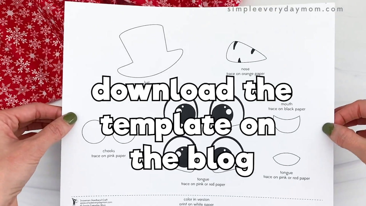 Free Printable Snowman Hat Template