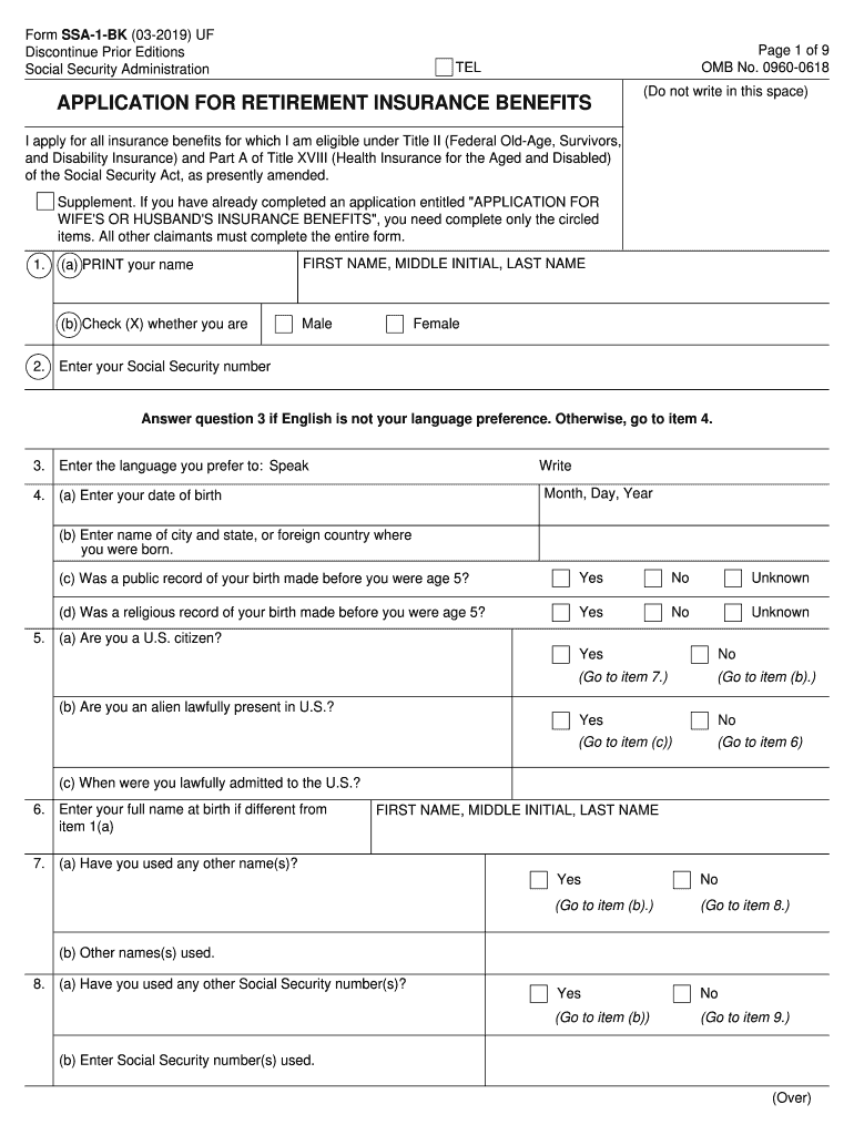 Social Security Form Ssa 44 Printable