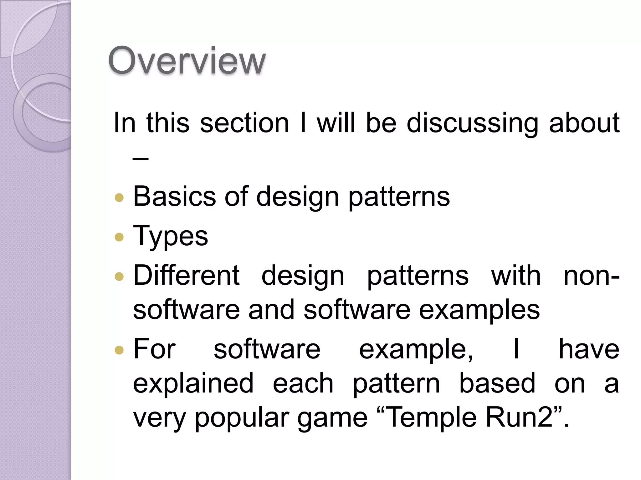 Software Design Patterns Ppt PPTX