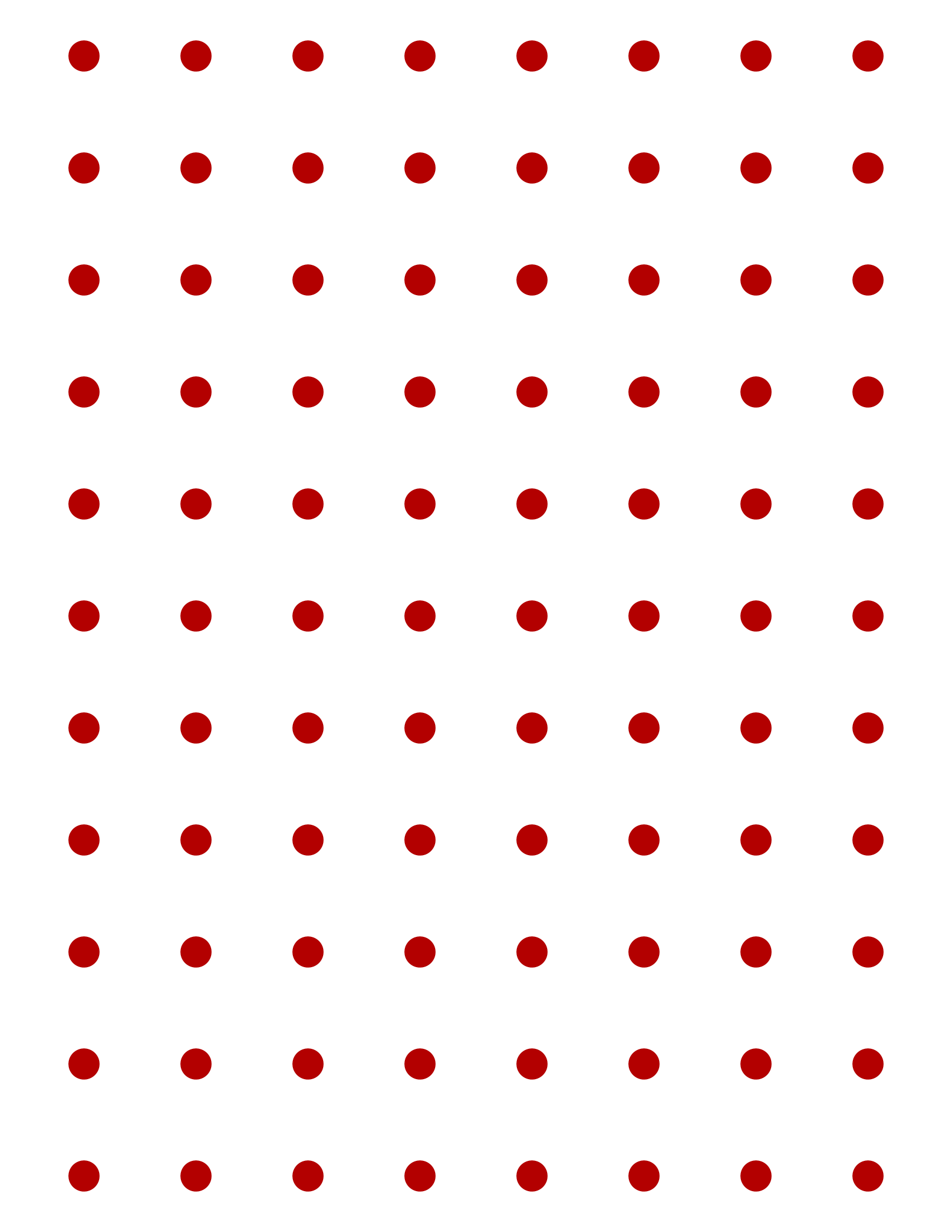 Centimeter Dot Grid Printable