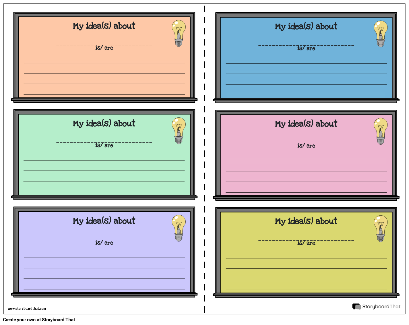 Storyboard That Free Suggestion Box Templates
