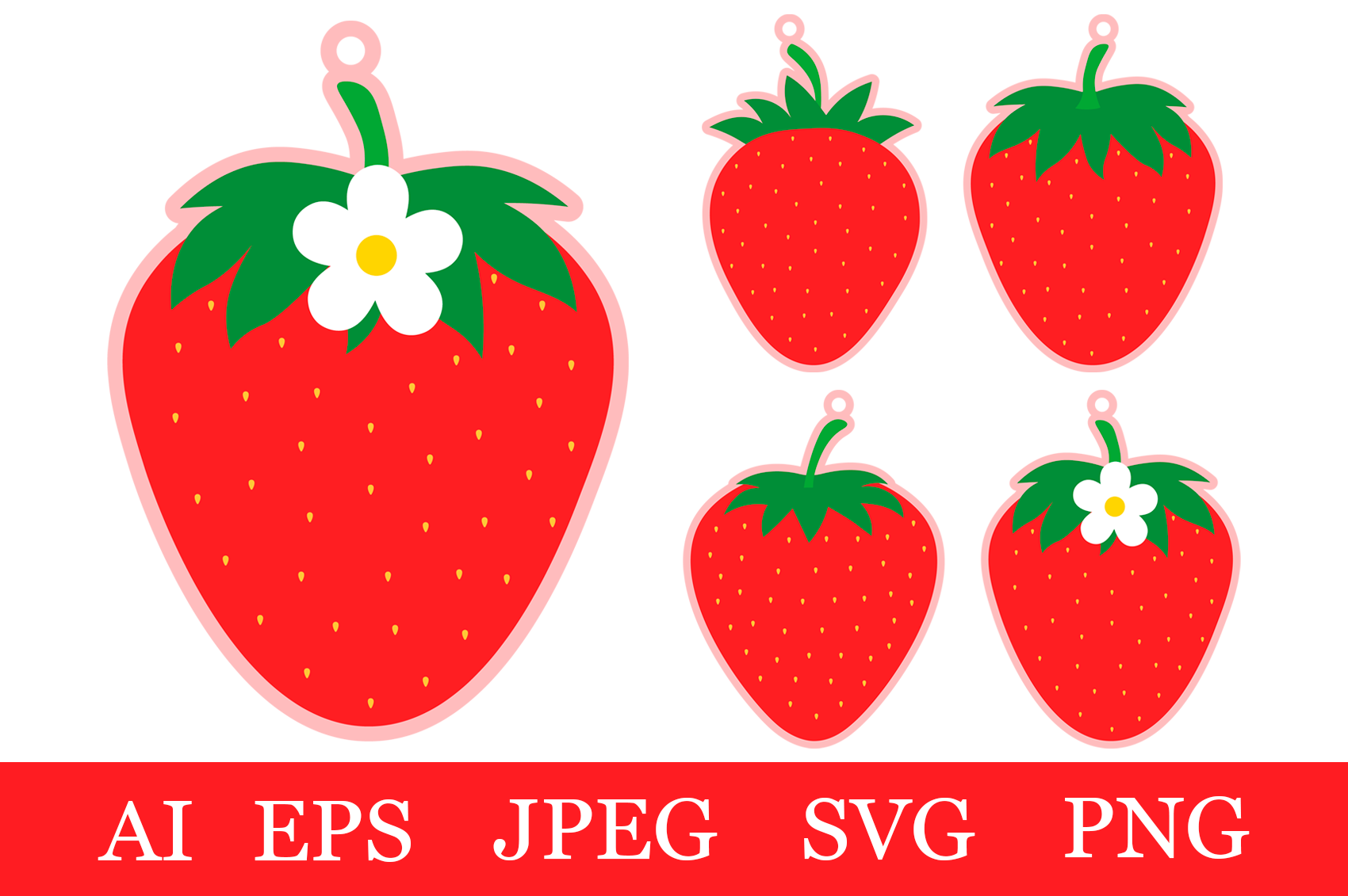 Free Printable Strawberry Template