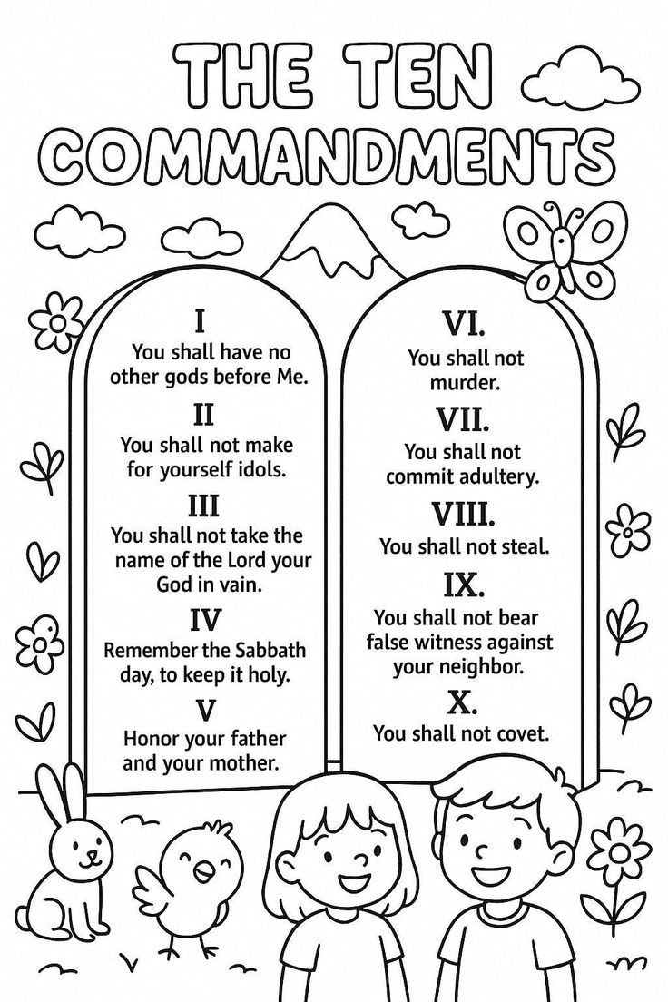 Free Printable 10 Commandments Printable Worksheets