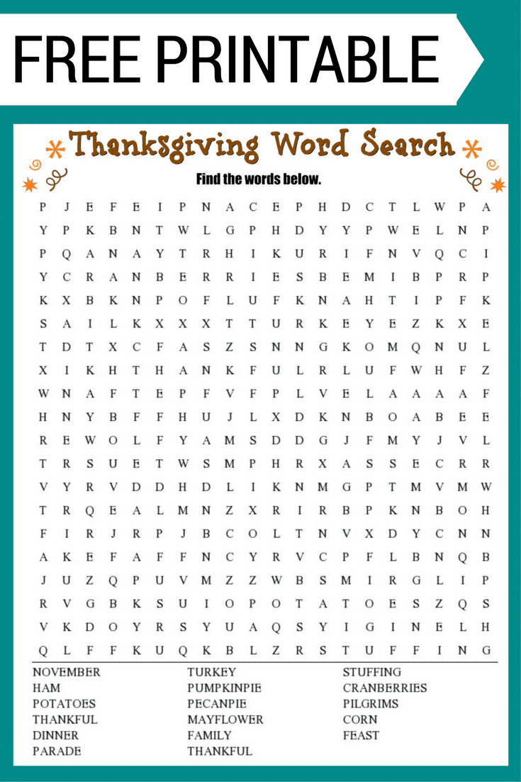 Word Puzzle Free Printable