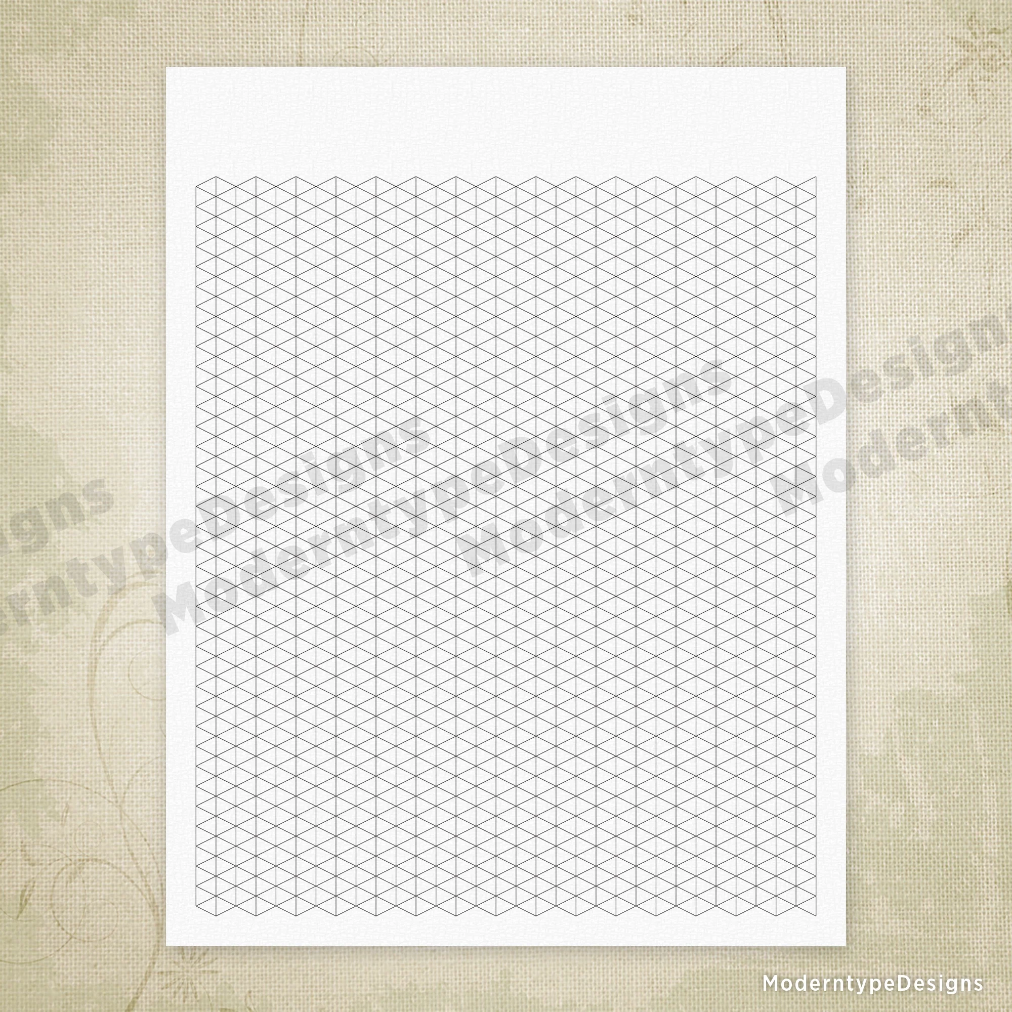 Triangle Grid Digital Paper Printable