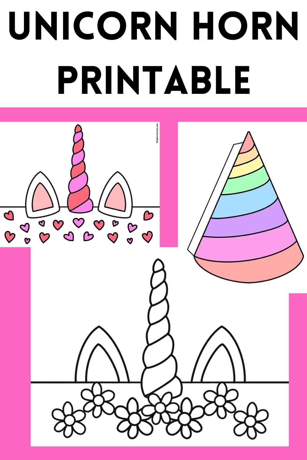 Unicorn Printable Template