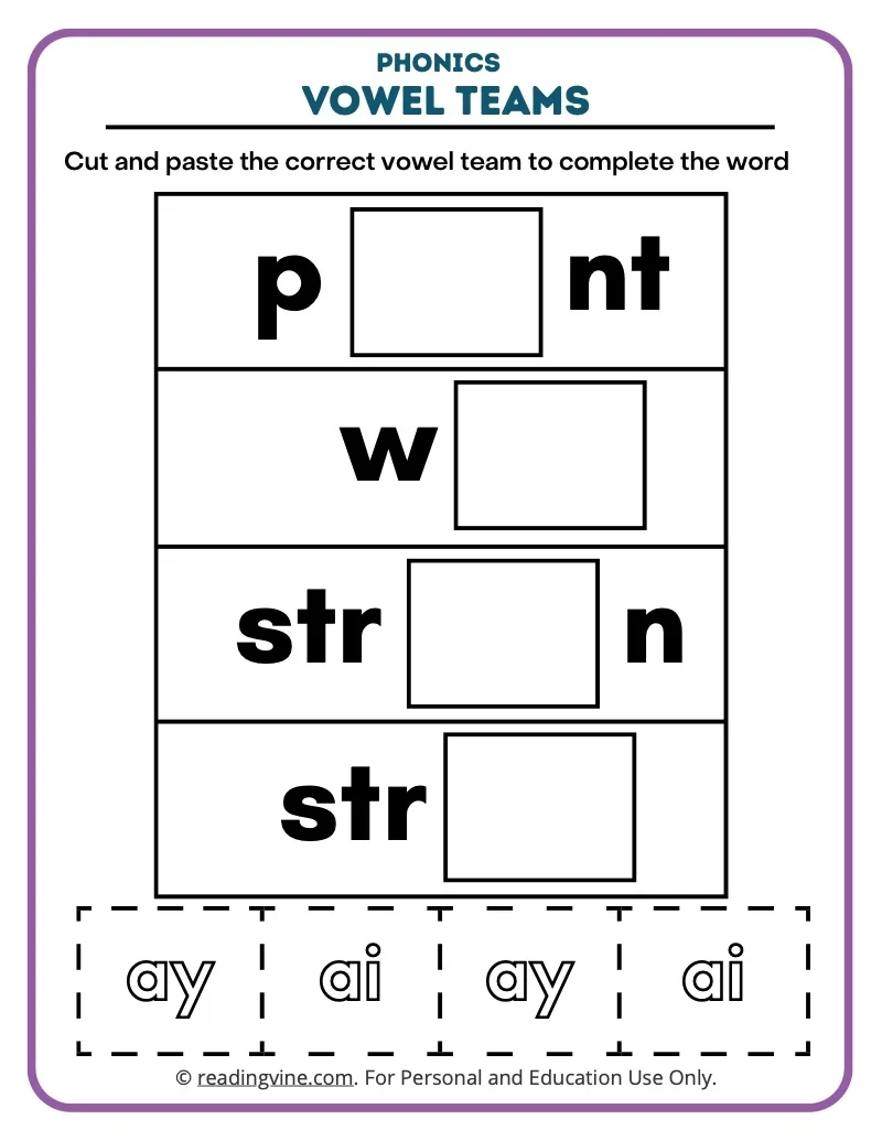 Printable Worksheets For 2nd Grade Phonics