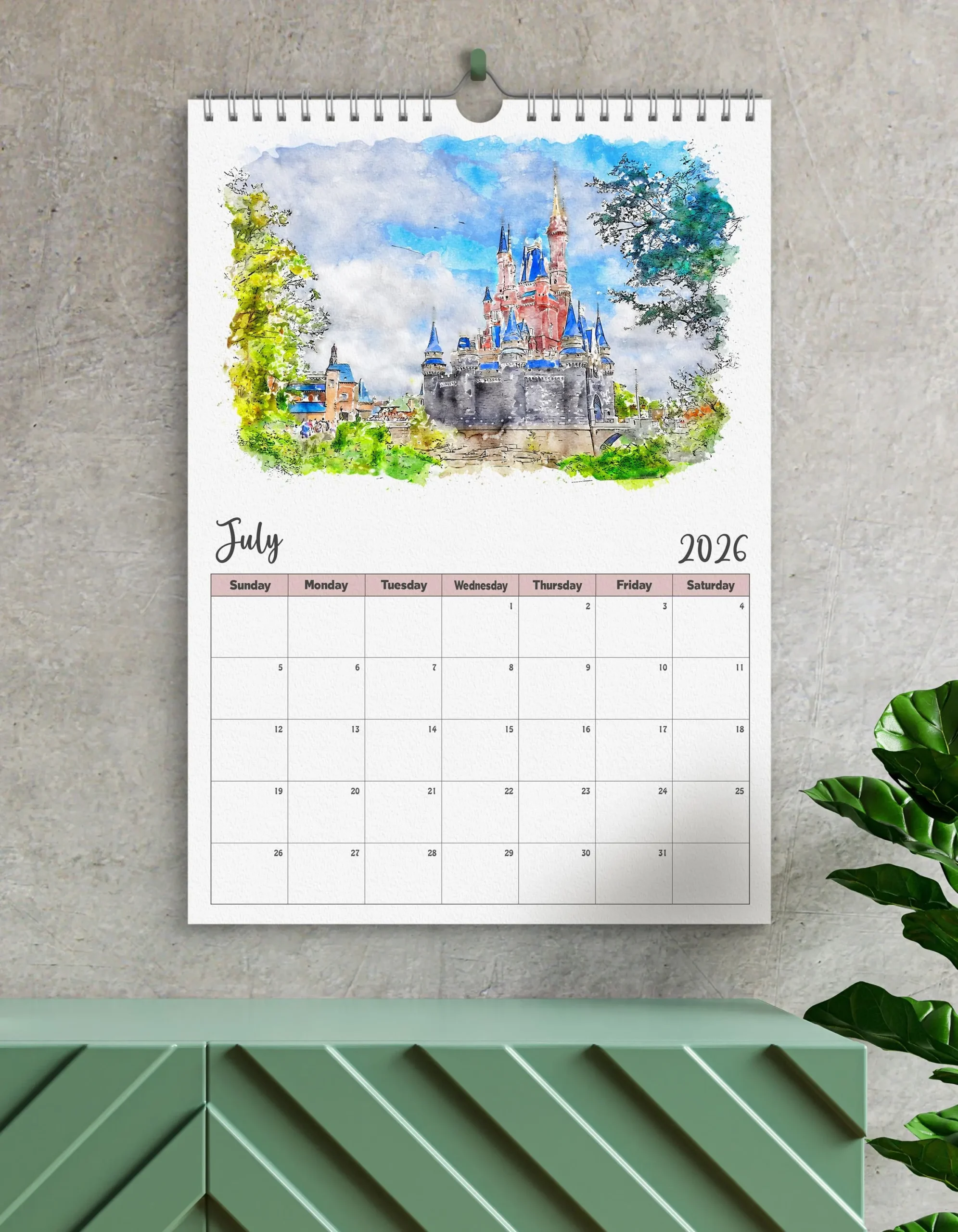 Walt Disney World Kalender 2026 Disney Prints Disney Kalender 