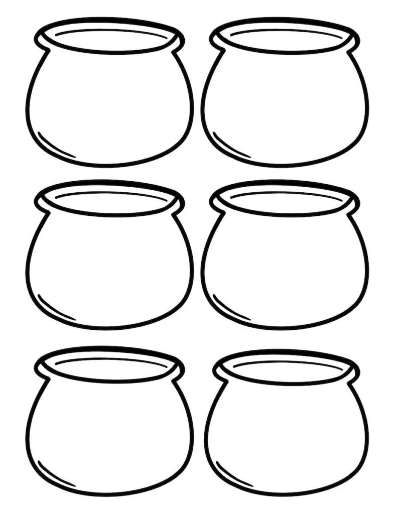 Pot Of Gold Template Printable