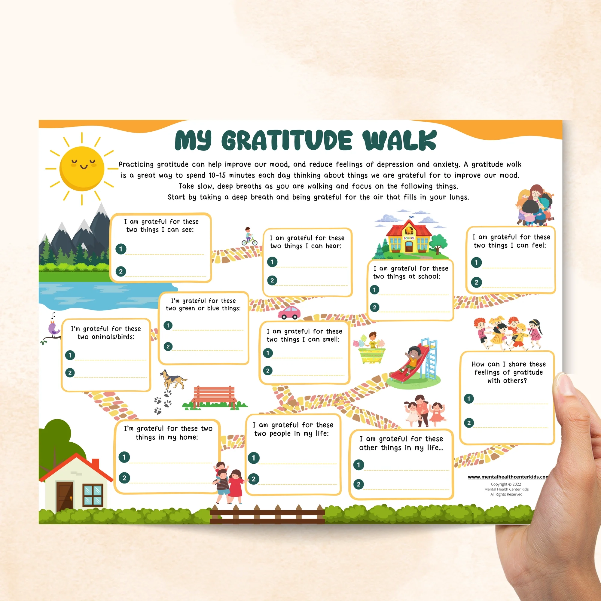 Gratitude Printable For Kids