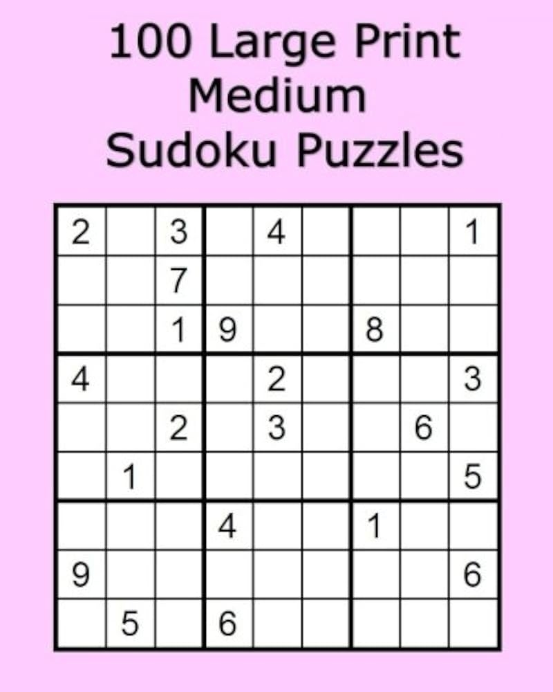 Sudoku Puzzles Medium Printable