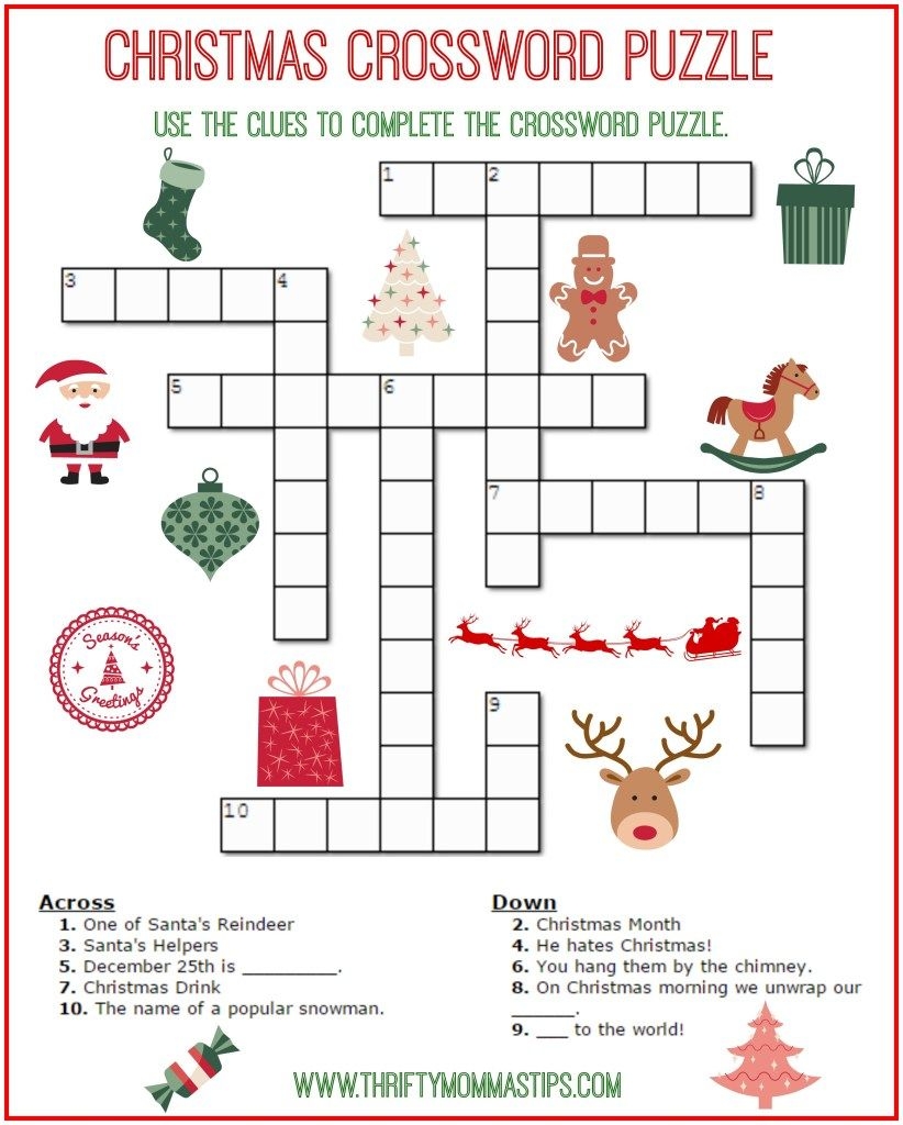 Holiday Printable Crossword Puzzles