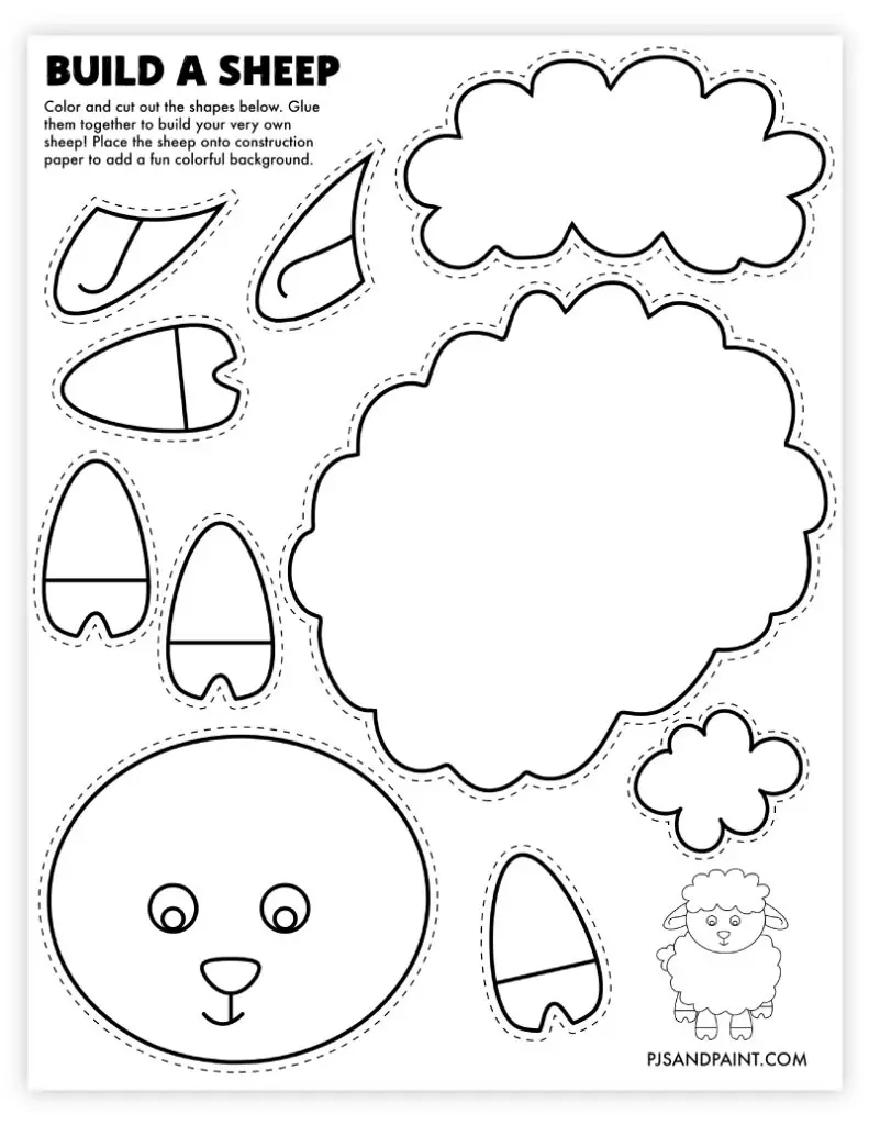 120 Free Printable Build Your Own Crafts Pjs And Paint