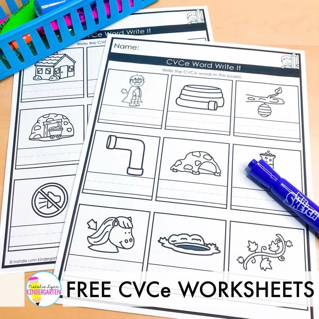 Free Printable Cvce Worksheets