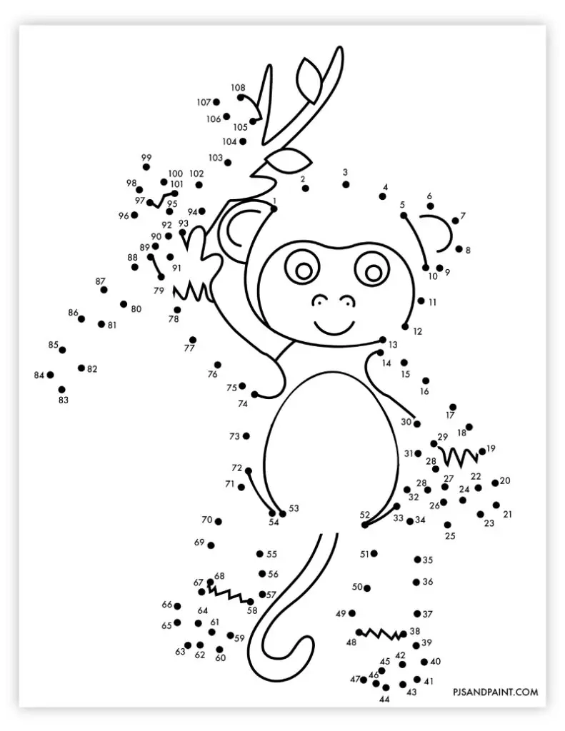 13 Free Printable Connect The Dots Worksheets Pjs And Paint
