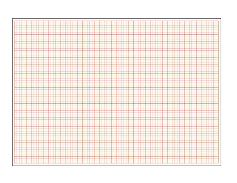17 X 22 Graph Paper 1 4 SQ Red 25 Sheets Geyer 