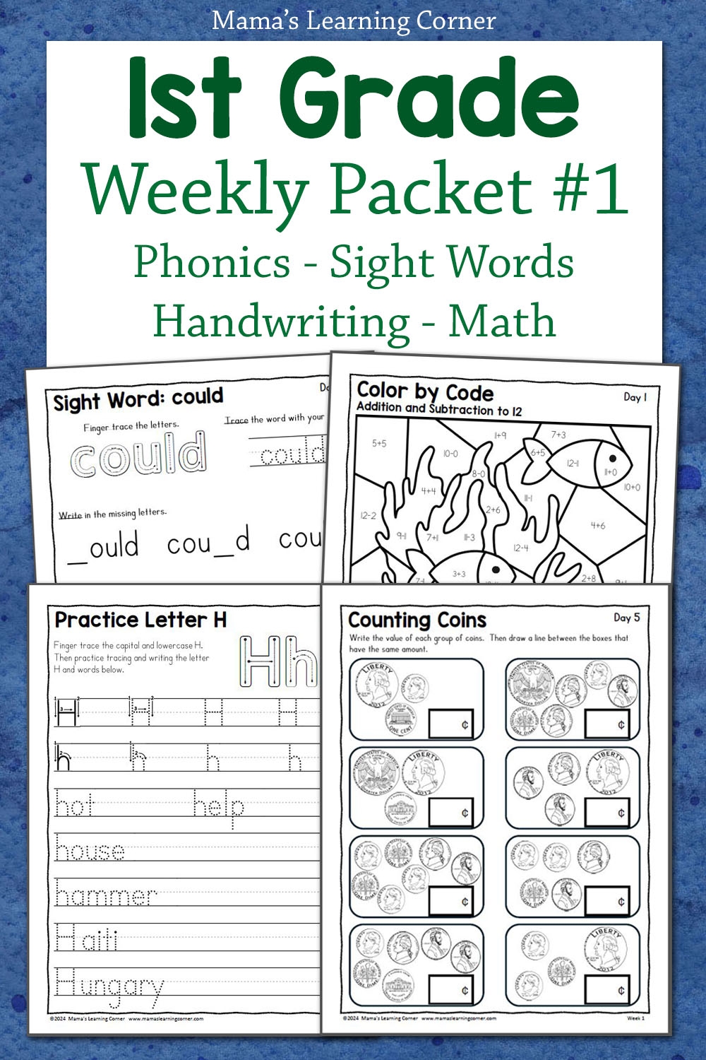 Printable 1st Grade Worksheets Free