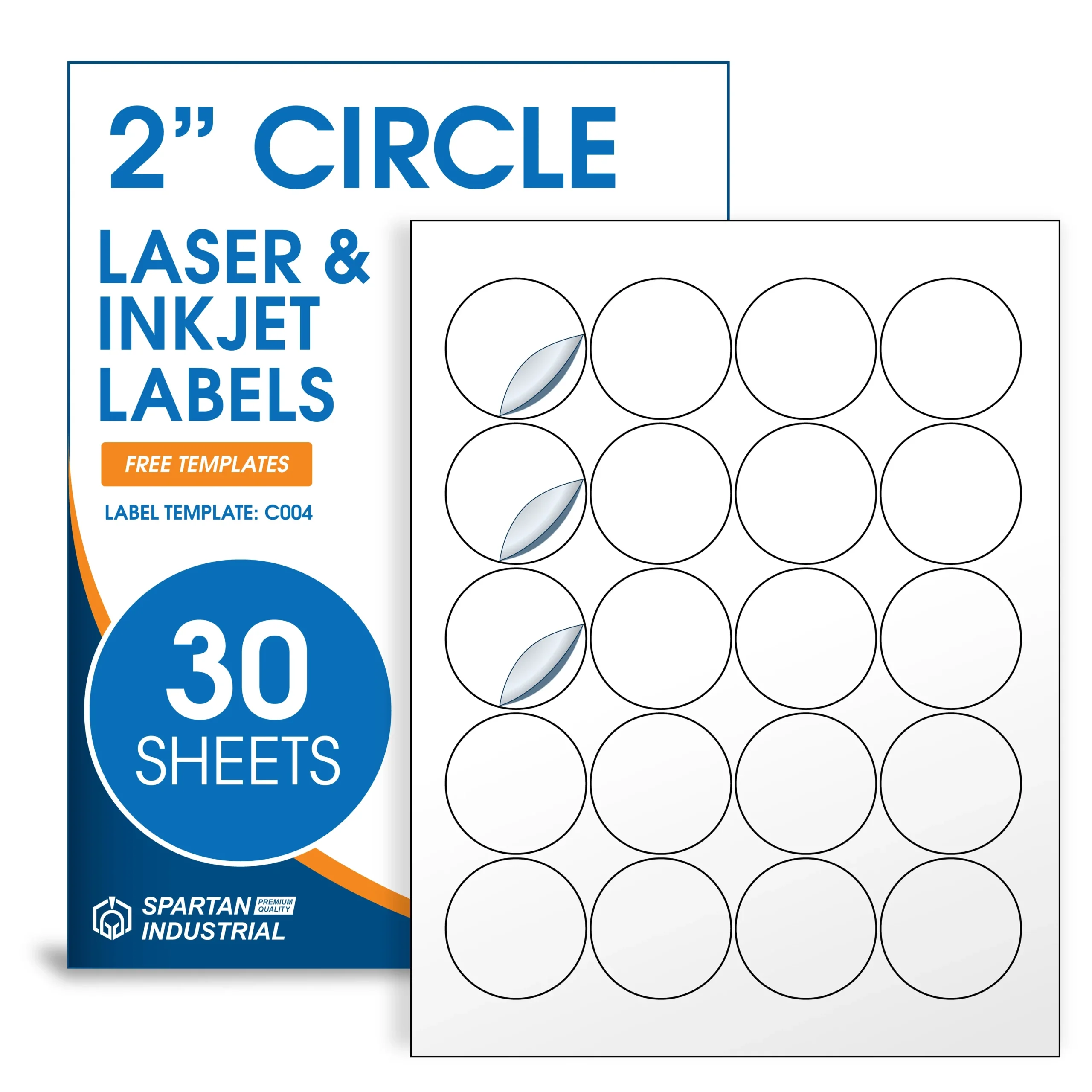 2 Circle Laser amp Inkjet Labels C004 Laser Label Templates