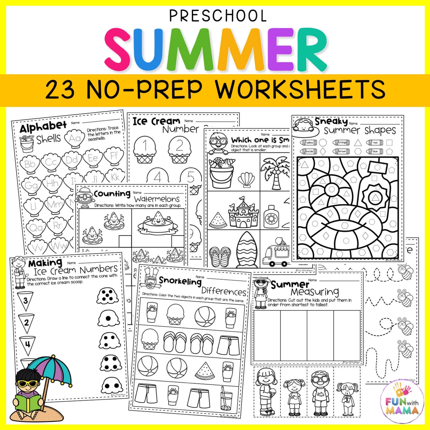 Summer Printable Worksheets