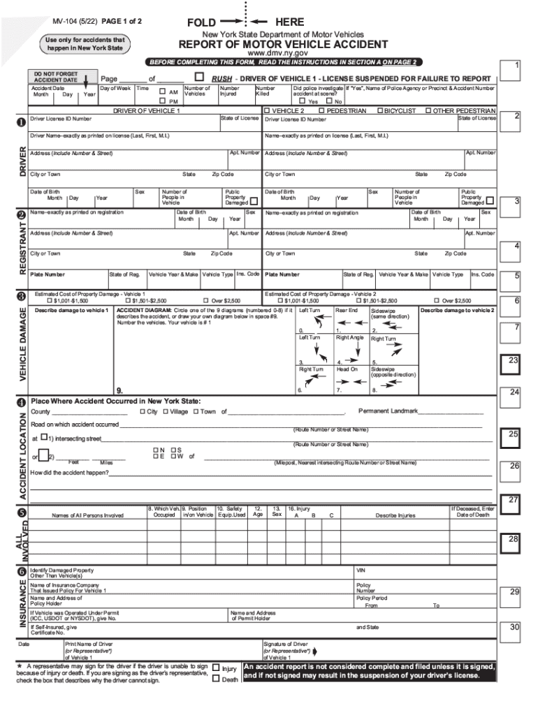 2022 2025 Form NY MV 104 Fill Online Printable Fillable Blank 