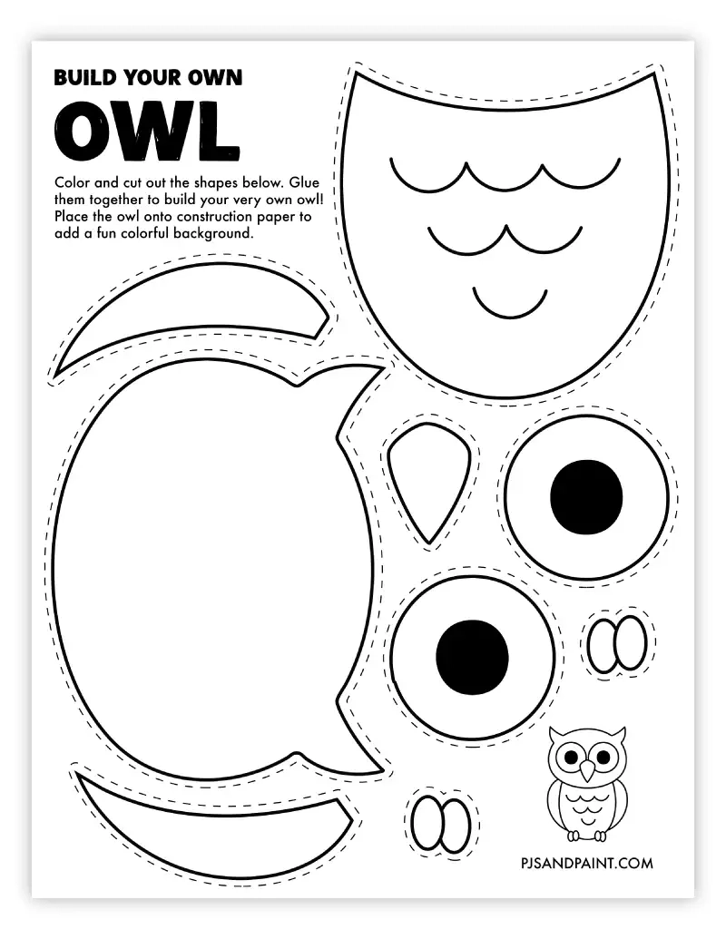 22 Free Printable Fall Themed Build Your Own Activities Pjs 