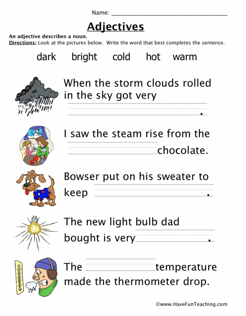 23 First Grade Grammar Worksheets That Teach The Basics The 