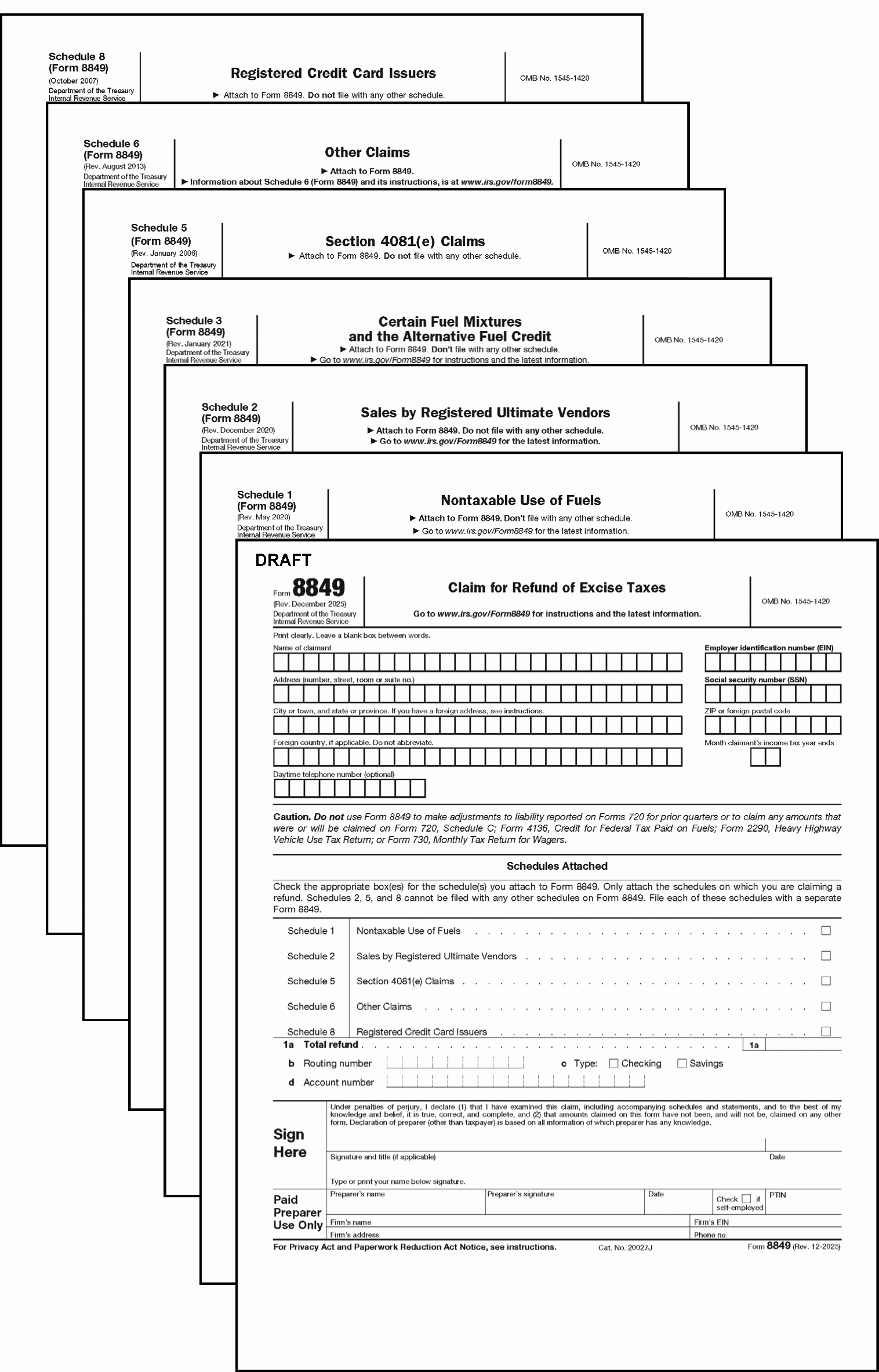 Printable Irs 720 Schedule A