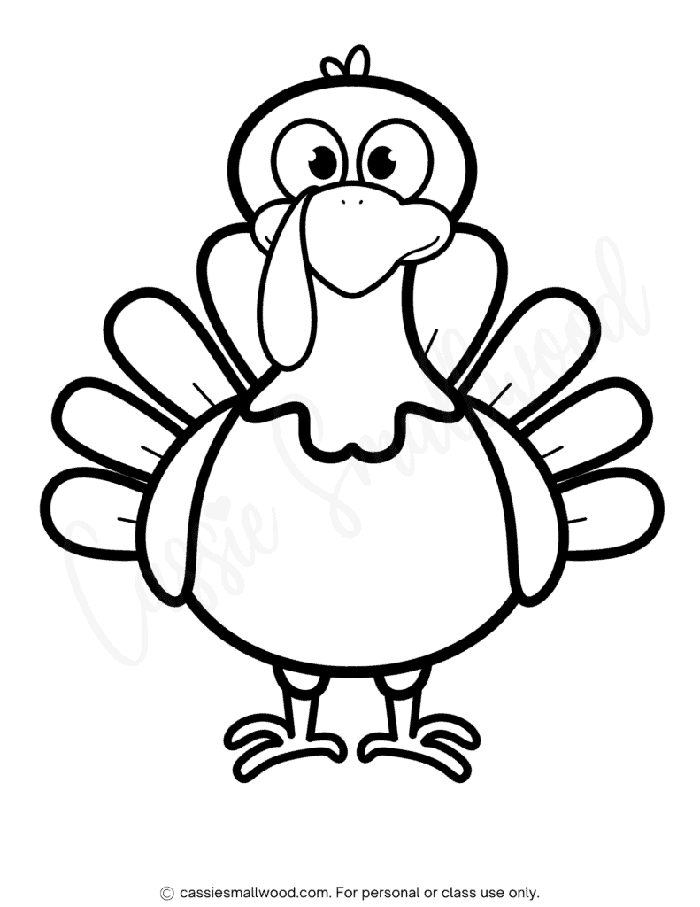 Simple Turkey Template Printable