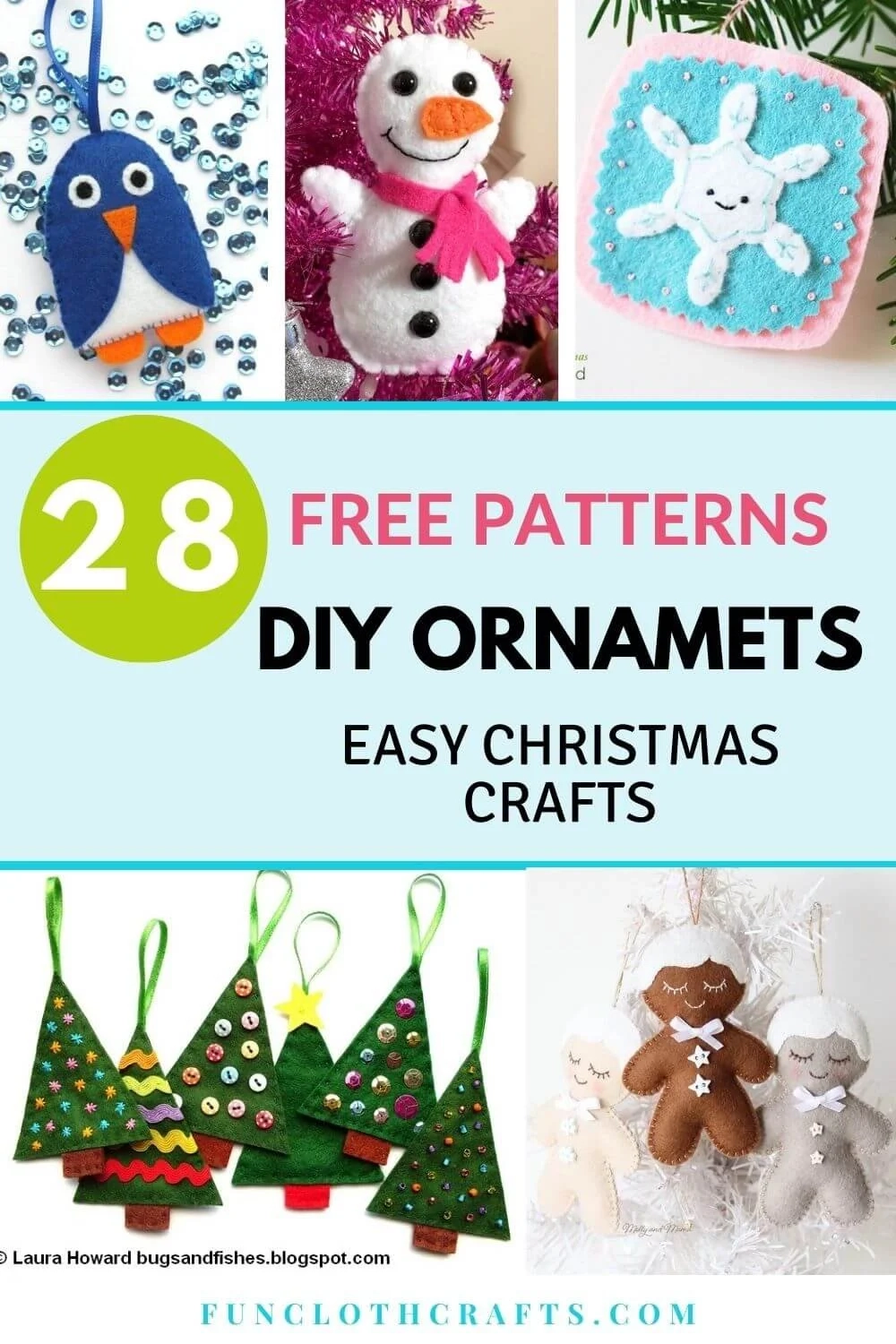 Template Free Printable Felt Christmas Ornament Patterns