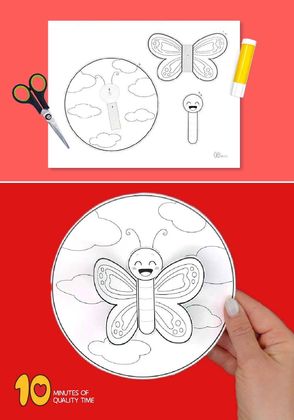 Printable 3d Butterfly Template