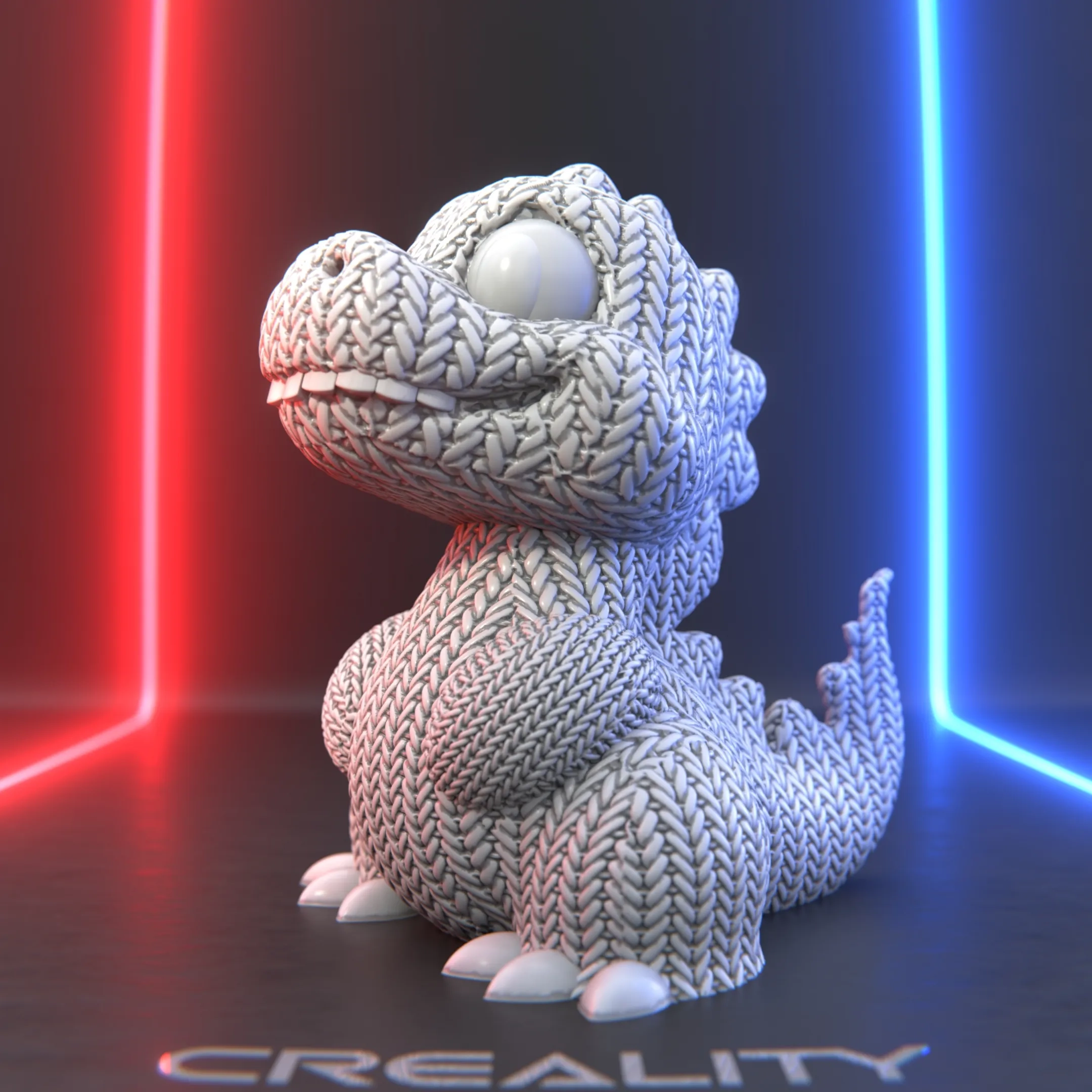 3D Printer Files 3MF File Knitted Dino A Cute And Charming 