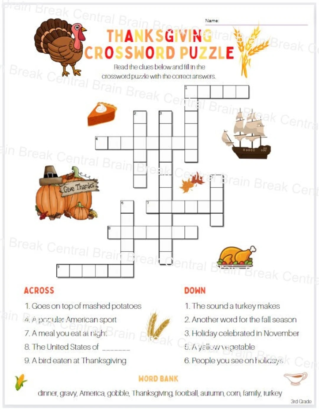 Printable United Features Crossword Puzzles