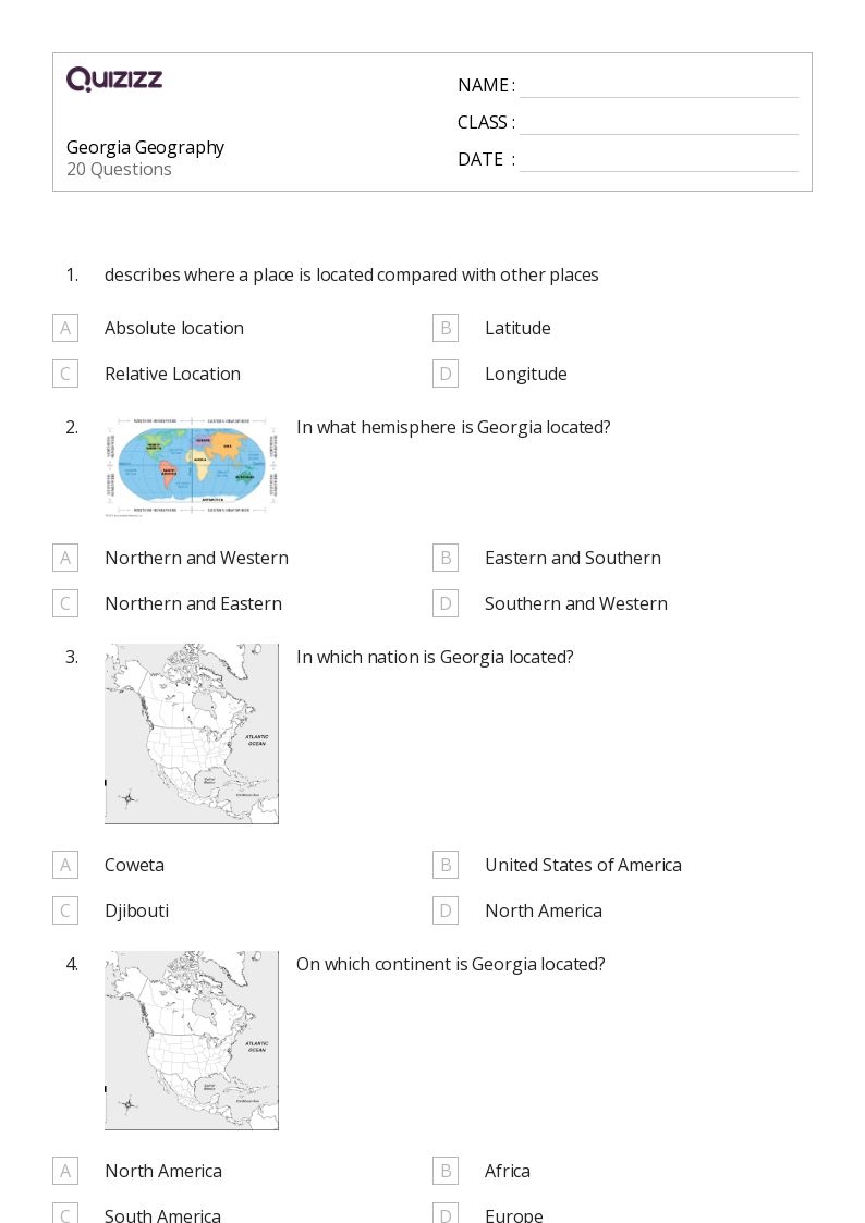50 Geography Worksheets For 8th Class On Quizizz Free amp Printable