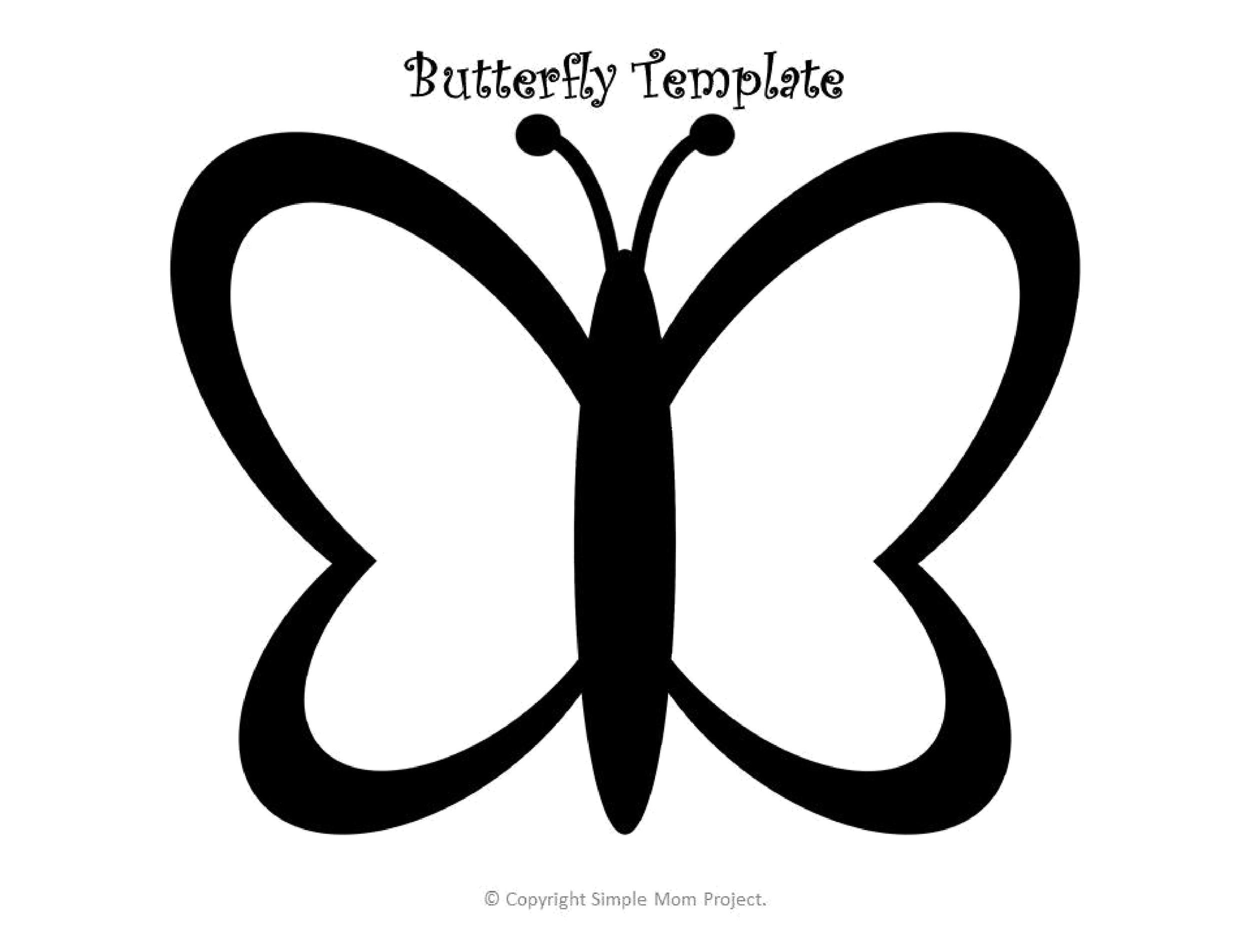 Printable Butterfly Template