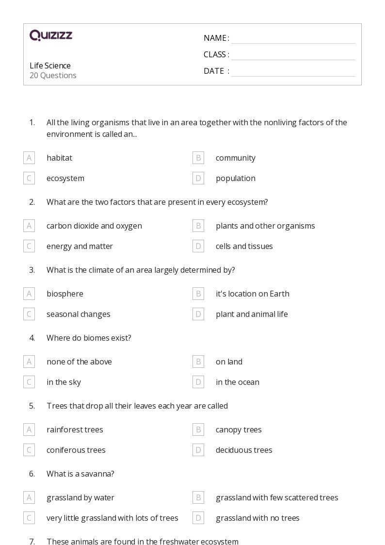 50 Science Worksheets For 8th Grade On Quizizz Free amp Printable